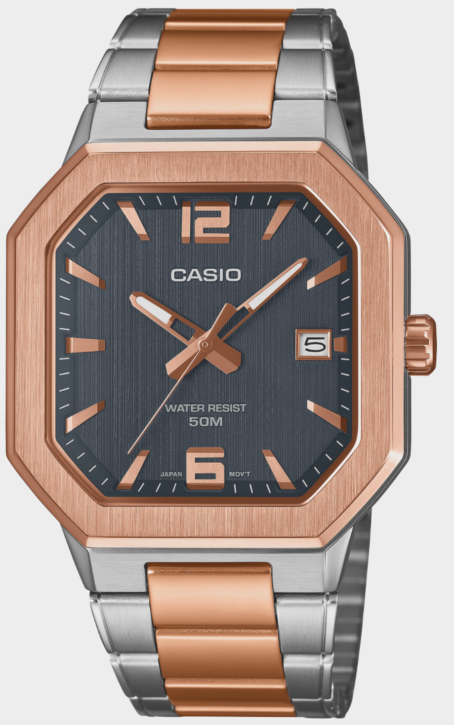 CASIO MTP-B195RG-2AV Rose Gold Stainless Steel Analog Watch